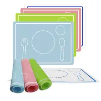 Bap-miễn Phí Silicone Placemat Thực Phẩm Grade Silicone Placemat Cho Trẻ Em Dễ Dàng Làm Sạch Silicone Placemat Cho Trẻ Em