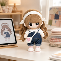 Poupée Kpop en peluche super douce de haute qualité, personnalisable CE OEM ODM, jouet en peluche rembourré en coton PP, tailles sur mesure