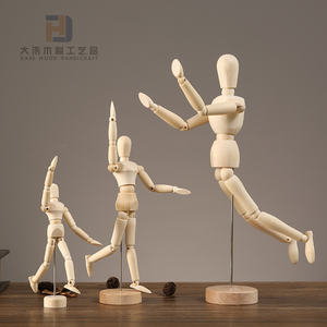 Modelo de mano de madera Flexible de alta calidad, dibujo de artista de madera, maniquí articulado, mano derecha izquierda para dibujar, decoración de pintura - Product Image 3