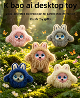 Peluche Kawaii, animal en peluche, animal électronique IA, jouet interactif, compagnon de bureau, jouet interactif parent-enfant, jouet robot