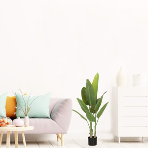 Yüksek simülasyon kapalı açık dekor 120cm 180cm 240cm büyük tropikal muz yapay plastik kuş cennet bitki ağacı - Product Image 6