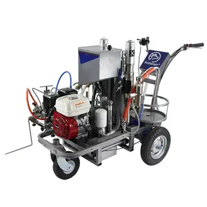 New Two-Component Cold Paint Sprayer Striping Line Marking Machine for Road Marking with Reliable Pump and Engine