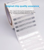 Étiquette UHF RFID/NFC 860-960 MHz étanche avec puce H9 pour la gestion des bibliothèques et des actifs, et contrôle d'accès pour la logistique