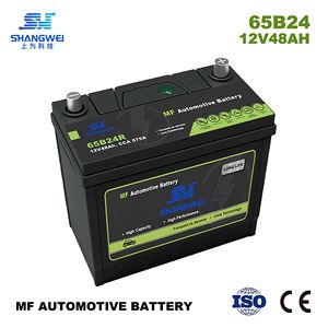 แบตเตอรี่ MF65B24 VRLA 12V 48Ah สำหรับสตาร์ทยานยนต์ ประเภท JIS ใช้กับรถยนต์ เรือ และเครื่องปั่นไฟ - Product Image 3