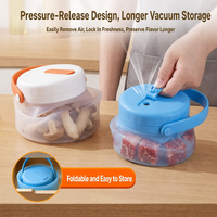Seau de conservation en silicone transparent scellé, design moderne multifonctionnel, préservation de la fraîcheur, stockage alimentaire, 500 ml-1500 ml