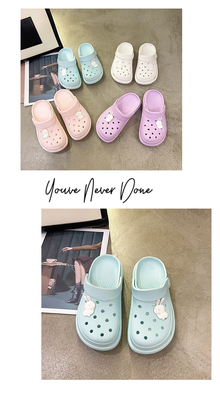 Summer EVA Non-slip Garden Shoes Women Indoor Outdoor Slippers and Sandals