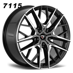 Jantes en alliage à face usinée noire multi-rayons Wheelshome 7115 pour jantes en alliage <span class=keywords><strong>BMW</strong></span> Série 1 <span class=keywords><strong>X1</strong></span> - Product Image 1