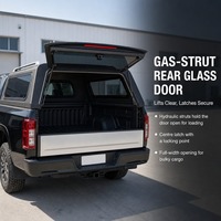 Couverture de benne rigide noire mate pour pick-up avec rails de toit argentés, ajustement personnalisé