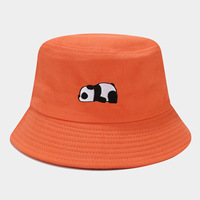 Gorro de Pescador Reversible para Mujer, Bandera de Estados Unidos, Pesca, Algodón, Panda, Gorro de Cubo Bordado Personalizado Grande