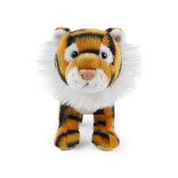 Boneka Harimau Berdiri yang Lucu, Mainan Hewan Isi Lembut yang Realistis untuk Anak-anak