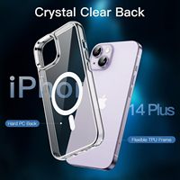 Coque de téléphone magnétique 3 en 1 avec film protecteur d'écran en verre trempé et protecteur d'objectif de caméra pour iPhone 12 12 Pro 12 Pro Max