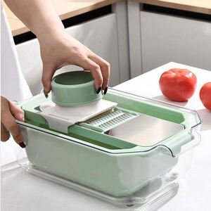 Large Capacity Multi-functional Kitchen Chopping Boards with Basket <b>Cutters</b> Household Potato <b>Cutter</b> Carrot <b>Vegetable</b> Grater - Product Image 3