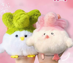 Muñeca para hacer <span class=keywords><strong>sonido</strong></span> de pájaro de ajo, recuerdo cultural y creativo, regalo, colgante de muñeco de peluche "No es fácil" de pájaro de la paz - Product Image 5