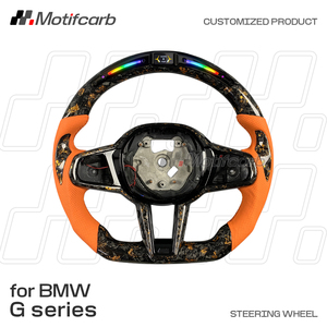 Volante de Fibra de Carbono Forjado con LED Personalizado para BMW LCI Upgrade M240i M340i M440i X3M X4M X5M X6M G30 G31 G20 G21 G22 G26 G32 - Product Image 2