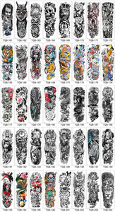 Grand autocollant <span class=keywords><strong>de</strong></span> <span class=keywords><strong>tatouage</strong></span> temporaire imperméable et écologique pour bras, motif rose blanche et <span class=keywords><strong>lotus</strong></span>, pour femmes, hommes et filles, art corporel floral complet - Product Image 6