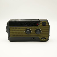 Notfall-Wetterradio 4000mAh Tragbares Solarbetriebenes Handkurbel AM/FM-Radio mit Telefonladegerät und Generator