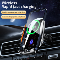 Support de téléphone à chargement rapide sans fil 15W Type-C pour voiture, compatible avec les véhicules électriques, détection automatique de largeur 0-8mm