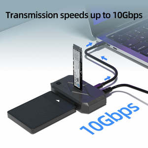 10Gbps doppio accordo M2 NVMe SATA SSD custodia HDD con tipo USB C 3.2 8TB potenza Clone Offline 2.5 custodia SATA SSD - Product Image 2