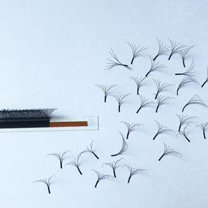 Mở Rộng Lông Mi Premade Người Hâm Mộ 6D W Lông Mi Cỏ Ba Lá Lông Mi Pro Thực hiện Dễ Dàng Fan <span class=keywords><strong>Flat</strong></span> Cơ Sở Tự Nhiên Mềm Mại Cá Nhân Lông Mi - Product Image 2