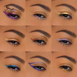 Maquillage scintillant personnalisé des yeux en gel métallique <span class=keywords><strong>Eye</strong></span> <span class=keywords><strong>Liner</strong></span> Pen Smooth Glide Waterproof Colorful Cameleon Multichrome Eyeline - Product Image 4