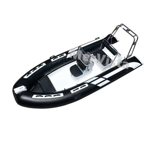 Bote Inflable RIB de PVC y Fibra de Vidrio de 16 pies (4.8 m) con Doble Casco en V Profunda, Casco de Fibra de Vidrio en V Profunda para Mayor Estabilidad y Comodidad - Product Image 5
