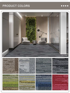 Dalles <span class=keywords><strong>de</strong></span> moquette carrées en polyester non tissé robustes, fabriquées à la machine, à boucles, nouveauté, en latex antidérapant, extra épaisses, vente en gros - Product Image 3