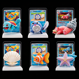 HCY Genetic Aqua 2025 FC Anime Battle Display Set Dream Painting Style Water Ecology Figure Gift Box Case Hit Set - Product Image 5