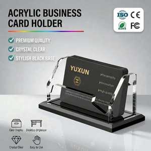Porta Tarjetas <span class=keywords><strong>de</strong></span> Visita Personalizado, Acrílico Transparente, Horizontal, Organizador <span class=keywords><strong>de</strong></span> Escritorio, Exhibidor para Oficina, Hogar, Exposiciones - Product Image 1