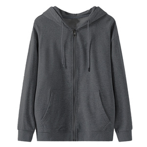 Sudadera con capucha personalizada para hombre, con cremallera completa, multipack, manga larga, forro polar, informal, con estampado de corazones, 50% algodón, 50% poliéster, color grafito - Product Image 4
