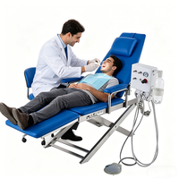 Nouveau fauteuil dentaire électrique pliable Healer Electric Superstar Med avec crachoir intégré en acier inoxydable 560W pour usage clinique médical