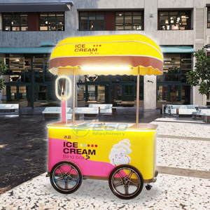 Charmant Vélo à Glaces à Pédales en Acier Inoxydable 304/316, Camion de Restauration Ambulant, Chariot à Desserts, XC EGO, Taille Personnalisable - Product Image 6