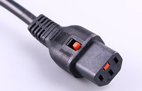Xuanhui conducteur isolé câble d'alimentation électrique fil Iec C5 connecteur femelle C14 C13 cordon d'alimentation d'ordinateur