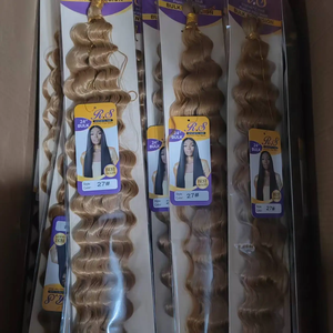 <span class=keywords><strong>Extension</strong></span> per Capelli Sintetici in Fibra Resistente alle Alte Temperature da 24 Pollici, Treccia <span class=keywords><strong>Afro</strong></span>, Onde Profonde, Onde Morbide, Alta Qualità - Product Image 6