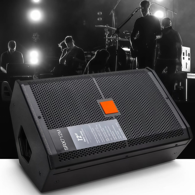 Single 12-inch Professional Audio Speaker Set Powder Coated Finish 8 Ohms Impedance for KTV Dance Studios Stage Monitor for Live