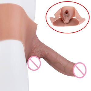 S8022-PC Dildo Hueco de Silicona de 8.07 Pulgadas para Hombres, Funda Realista para Agrandar el Pene, Condón Usable, Juguetes Sexuales para Adultos 18+ - Product Image 2