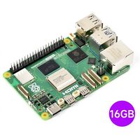Raspberry Pi 5 Modelo B Original, Computadora de Placa Única RPi 5, RAM de 2GB, 4GB, 8GB, 16GB Opcional, CPU de Cuatro Núcleos a 2.4GHz