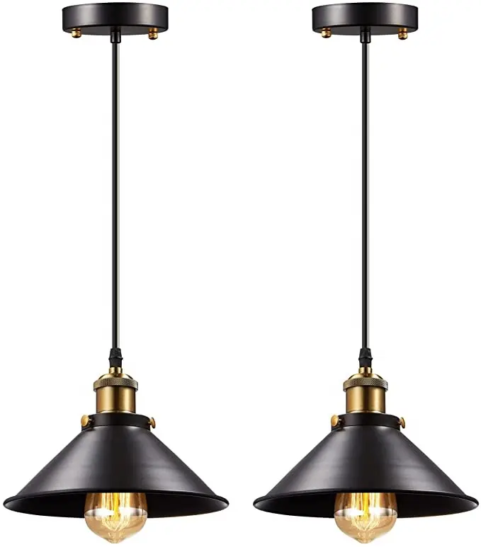 industrial lamp shade lampara colgante negra nordic moderner luminaria pendente vintage pendant kitchen light lamp lighting