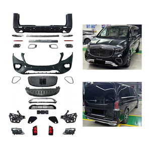 Modificación y actualización de coches 2016-2023: Parrilla delantera 2024 con luces LED de haz alto y bajo, kit de carrocería con parachoques trasero para VITO Maybach - Product Image 1