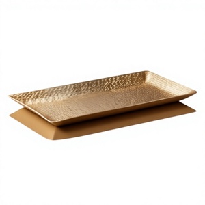 Plateau en métal texturé pour cuisine et salle à manger, article de vaisselle, fournisseur pour commandes en gros - Product Image 1
