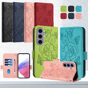 Mode Rose Floral Portefeuille Étui En Cuir Pour <span class=keywords><strong>Samsung</strong></span> <span class=keywords><strong>Galaxy</strong></span> S25 S24 Plus S22 Ultra S23 FE <span class=keywords><strong>Xcover</strong></span> 7 6 Pro <span class=keywords><strong>5</strong></span> 4 M55 M62 Couverture de Téléphone - Product Image 4