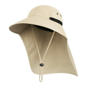 Chapeau de pêcheur décontracté d'été à large bord pour hommes et femmes, protection UV, pour la pêche, la randonnée et l'alpinisme, vente en gros - Product Image 2
