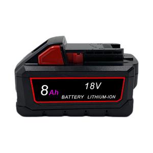 Batería de Litio para Herramientas Eléctricas <span class=keywords><strong>Milwaukee</strong></span> 18650 <span class=keywords><strong>M18</strong></span> M18D 18V 4.0Ah 5.0Ah 6.0Ah con Protección Contra Sobrecargas, OEM y ODM - Product Image 1