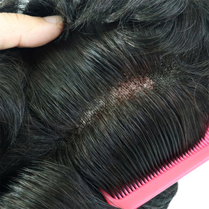 Prothèse capillaire courte pour hommes, modèle Q6, entièrement tissée à la main, perruque, couvre-chef, best-seller transfrontalier, logo personnalisé, livraison directe - Product Image 3