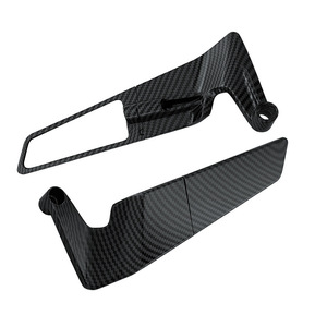 Espejo Retrovisor Universal para Motocicleta con Diseño de Ondas de Agua en Fibra de Carbono, Ajustable, de Aleación de Aluminio, Accesorio de Tuning - Product Image 3