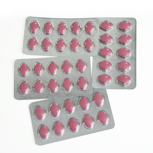 Comprimés de fibres alimentaires roses pour l'amélioration masculine, formule à base de plantes, vitalité, énergie, soutien longue durée, échantillon en blister - Product Image 3