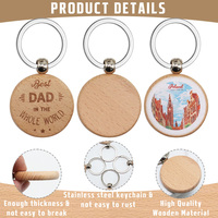 Porte-clés en bois personnalisé, porte-clés en bois vierge en forme de cœur, porte-clés en bois avec nom personnalisé