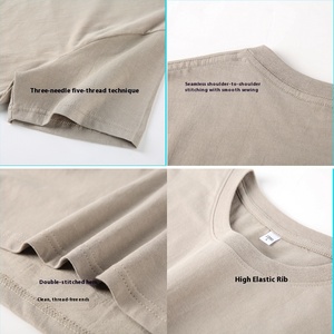 Verano 180g algodón manga corta hombres Top con cuello delgado media manga publicidad camisa 100% algodón Mujer versión disponible - Product Image 4