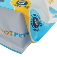 Sachet refermable personnalisé imprimé pour aliments et friandises pour chiens, emballage en plastique de qualité alimentaire avec fermeture éclair et trou de suspension