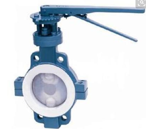 Corps <span class=keywords><strong>et</strong></span> <span class=keywords><strong>disque</strong></span> de type fendu de matériel de la vanne papillon WCB de gaufrette doublés par PTFE avec le PTFE - Product Image 3
