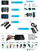 Halo Power AU UK Stock 2000W 48V-72V 8000w 3000W 5000W Ebike Electric Cycle Hub Motor E Bike Conversion Kit with Lithium Battery